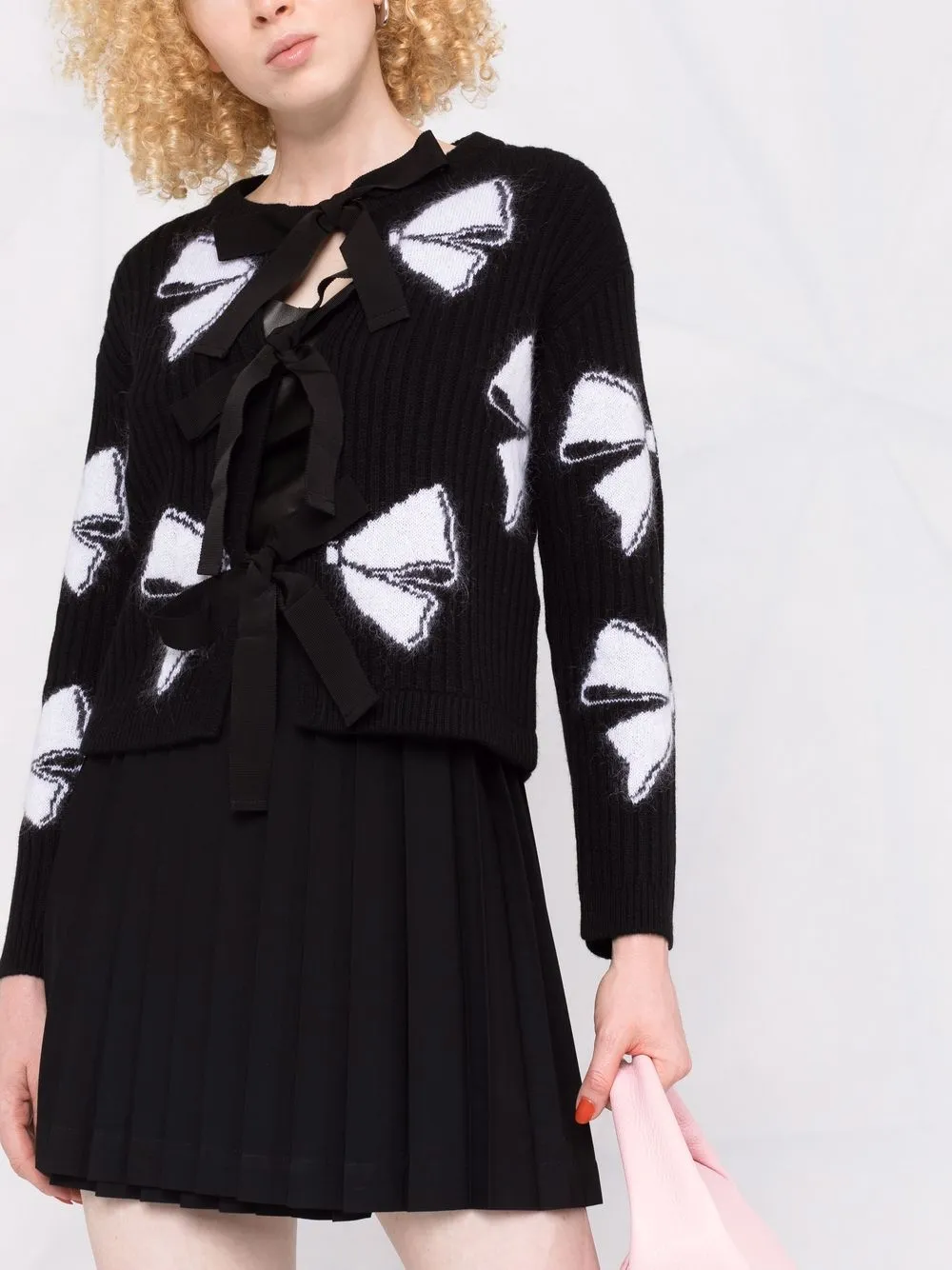 фото Red valentino bow-detail cardigan