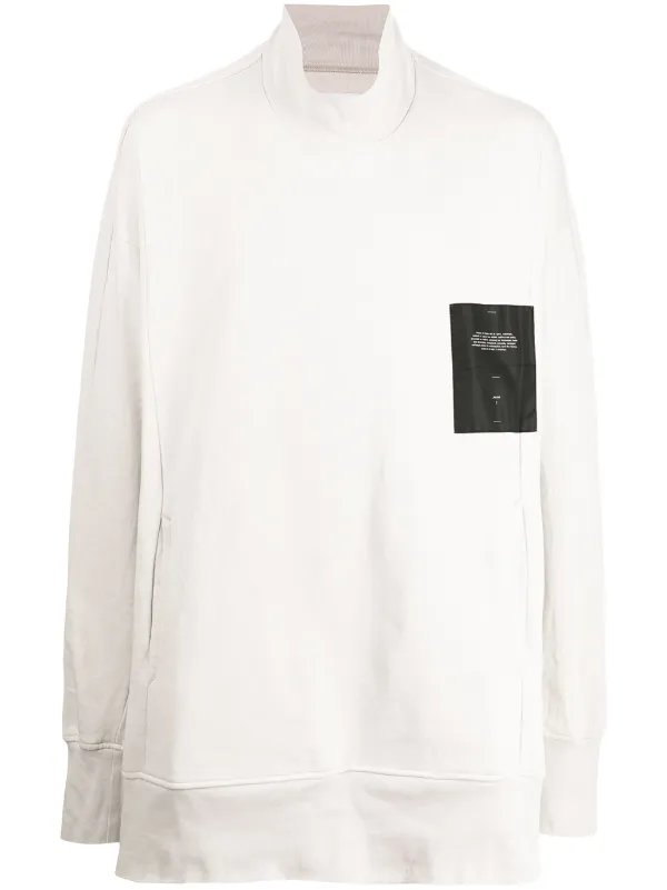 oversized mock neck sweatshirt