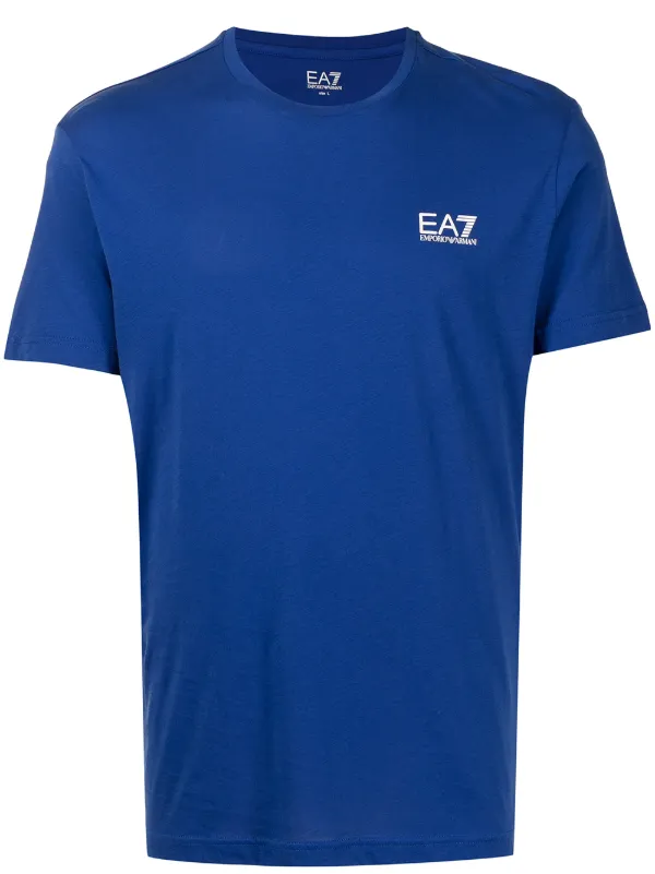 Ea7 Emporio Armani Logo Print T Shirt Farfetch