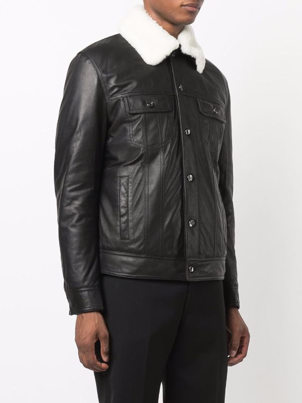 Dolce & Gabbana shearling-collar Jacket - Farfetch