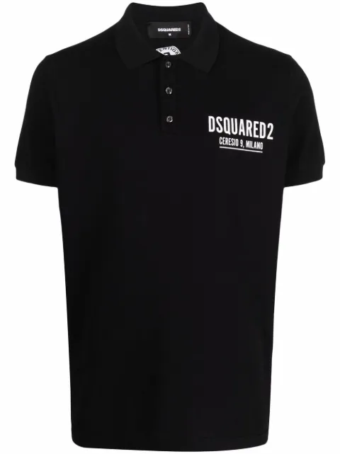 DSQUARED2 playera tipo polo con logo estampado