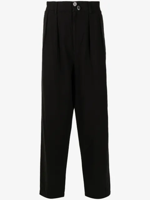 Undercoverism pantalones de vestir con pinzas y botones
