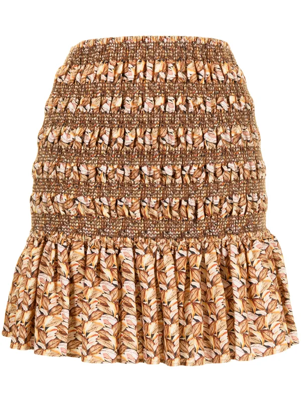 Acler Kyle Skirt in Brown