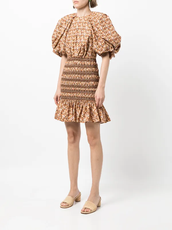acler brown dress Crafted in shimmering metallic bronze from our signature draped pleating ~ Introducing the Auora mini dress in bronze #Acler