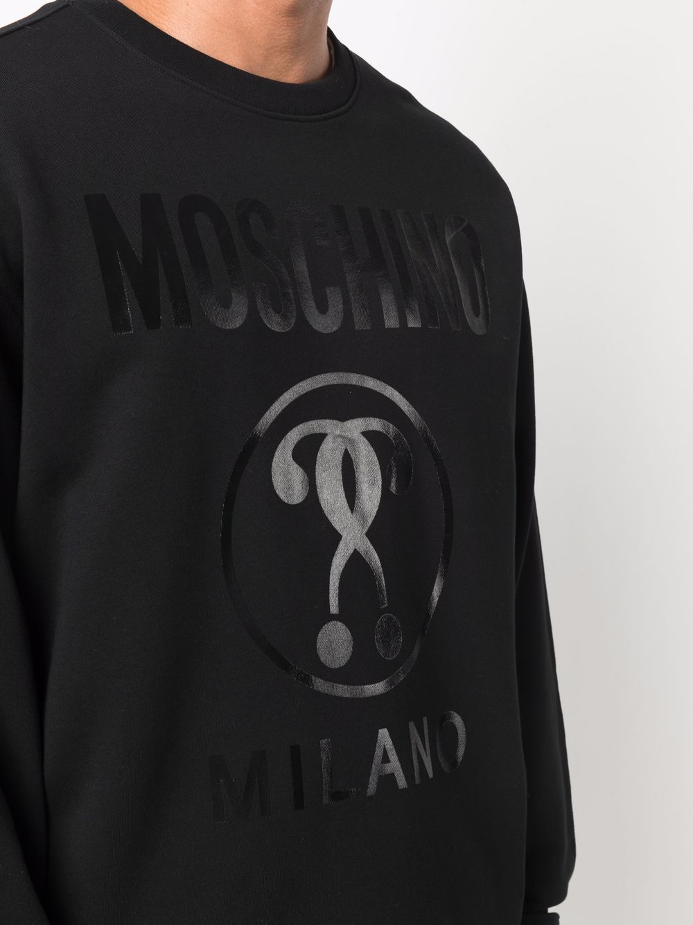 фото Moschino толстовка с тисненым логотипом