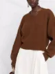 Semicouture V-neck wool-blend knit jumper