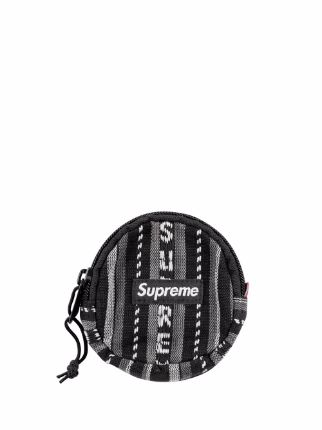 Supreme woven best sale striped coin pouch