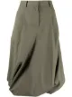 Image 1 of sacai twist-constructed midi skirt