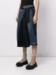 sacai asymmetric denim skirt