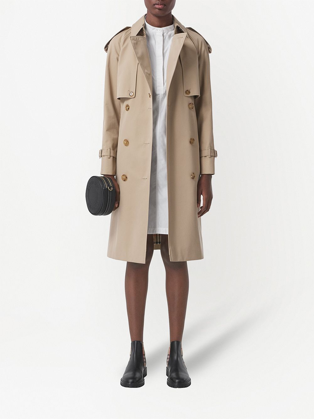 фото Burberry cotton gabardine trench coat