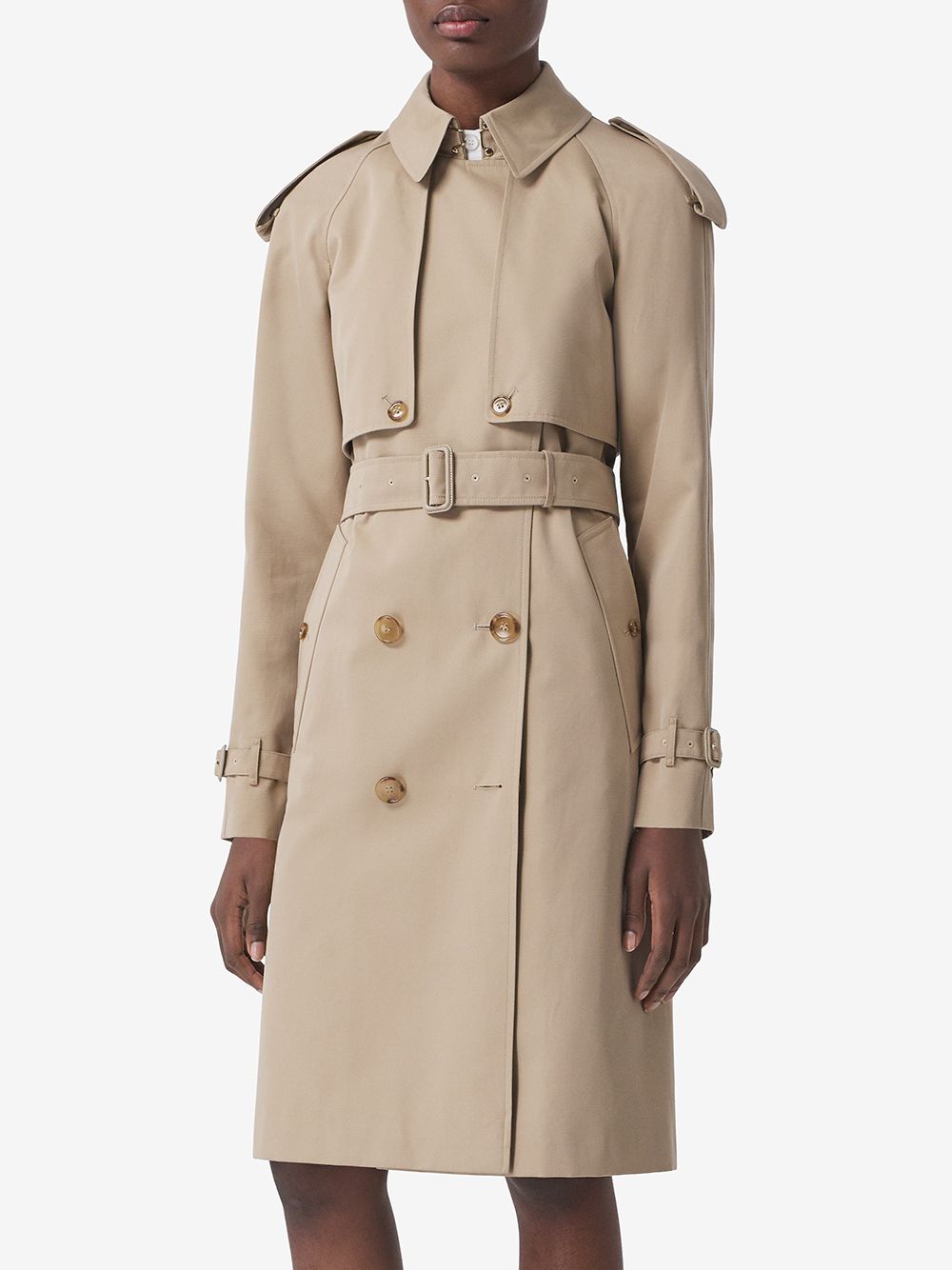 фото Burberry cotton gabardine trench coat