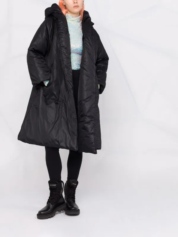 oversized collar puffer coat