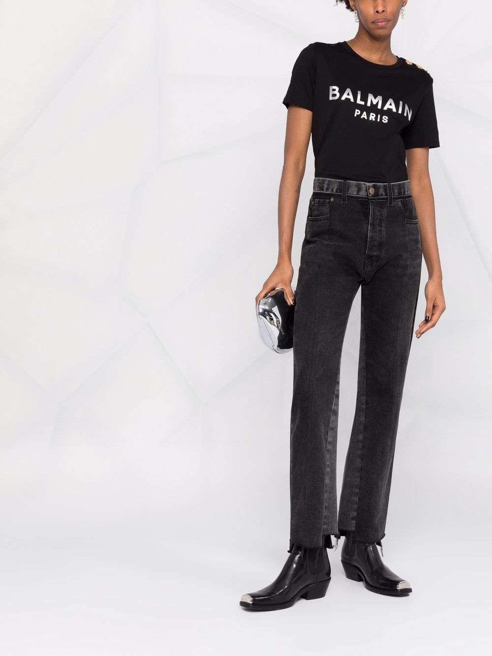Image 2 of Balmain logo-print T-shirt