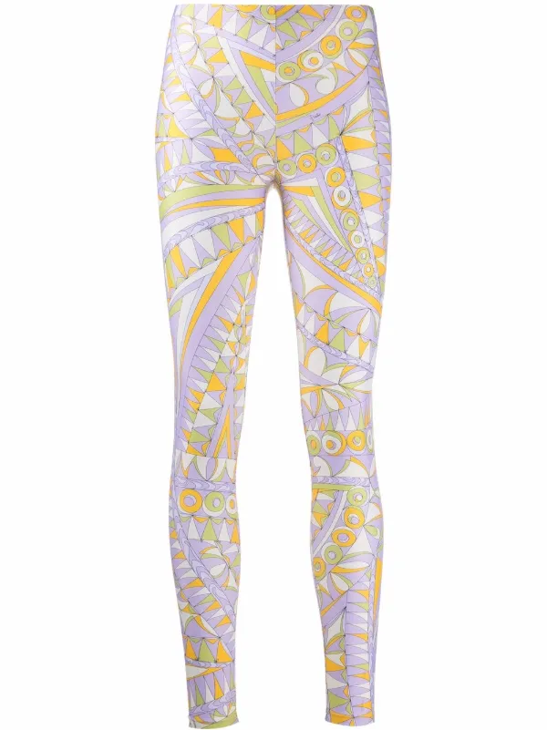 Shop Emilio Pucci Bandierine-print high 