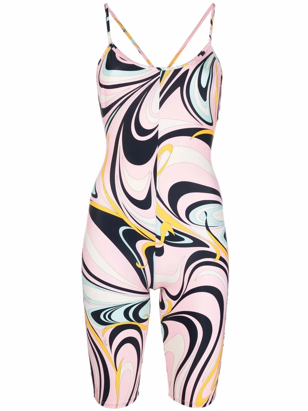 

PUCCI jumpsuit corto con estampado gráfico - Rosado