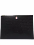 Thom Browne RWB stripe laptop bag - Black