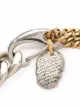 Alexander McQueen skull-charm chunky chain bracelet