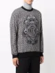 Balmain monogram-print cotton sweatshirt