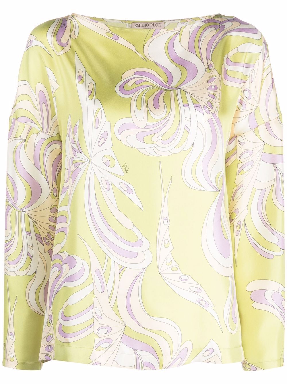 

PUCCI blusa con estampado Farfalle - Verde