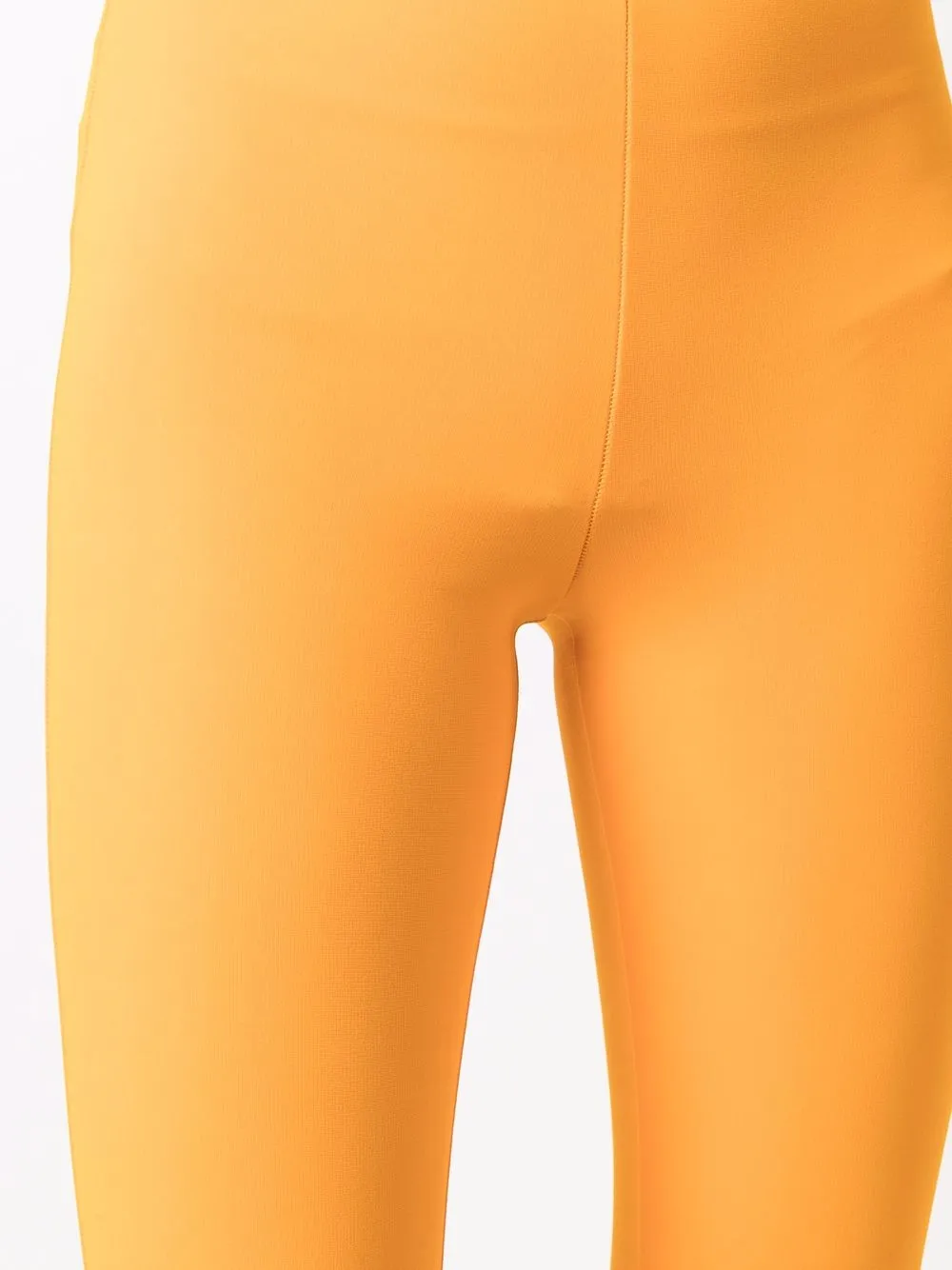 Pucci High-waisted Pull-on Leggings In Orange