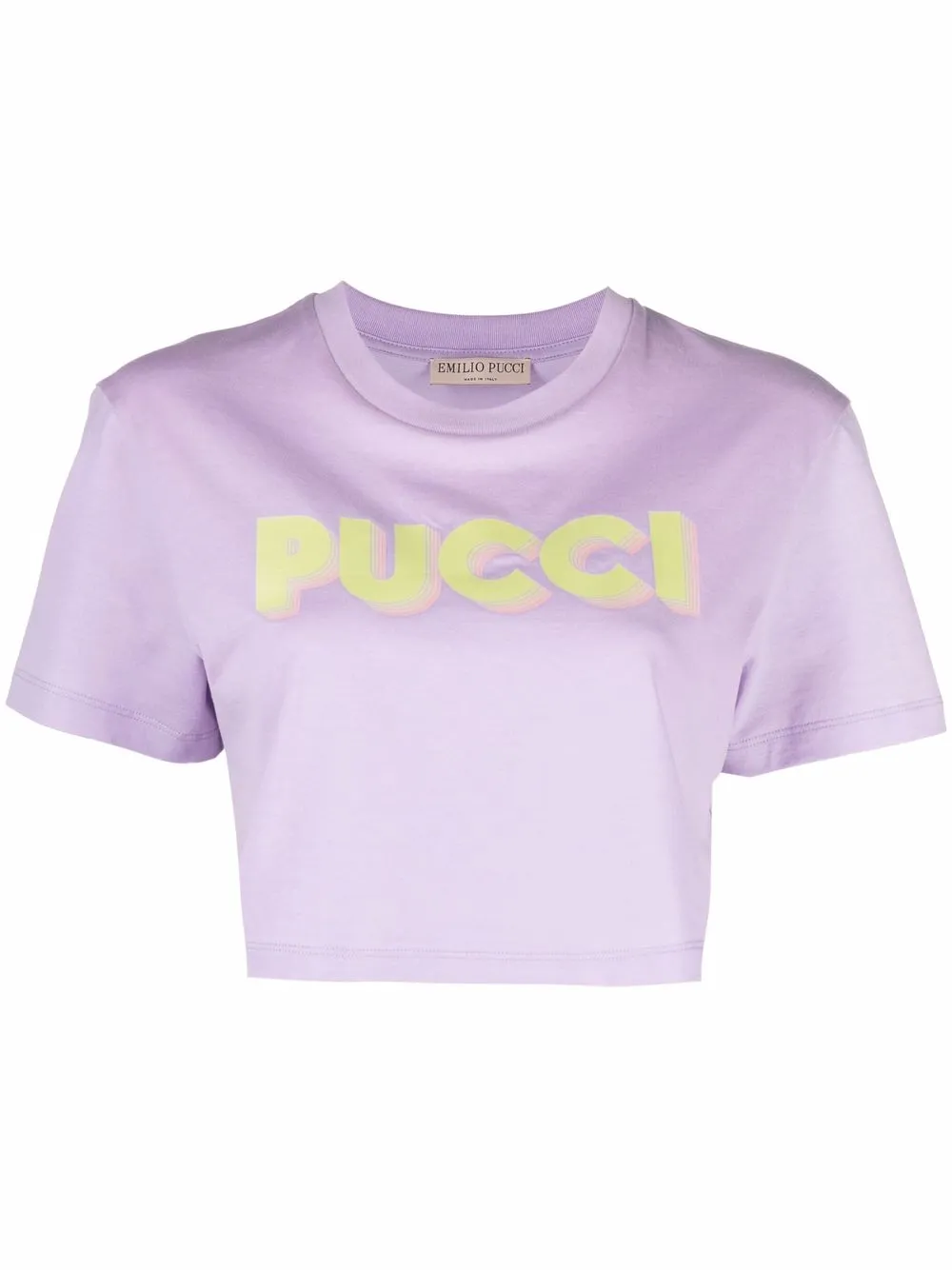 

PUCCI playera con logo estampado - Morado