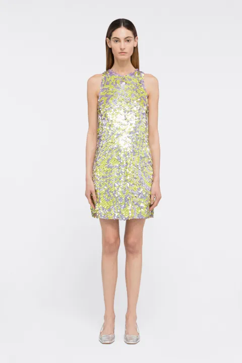 Onde Sequin-Embellished Mini Dress in 