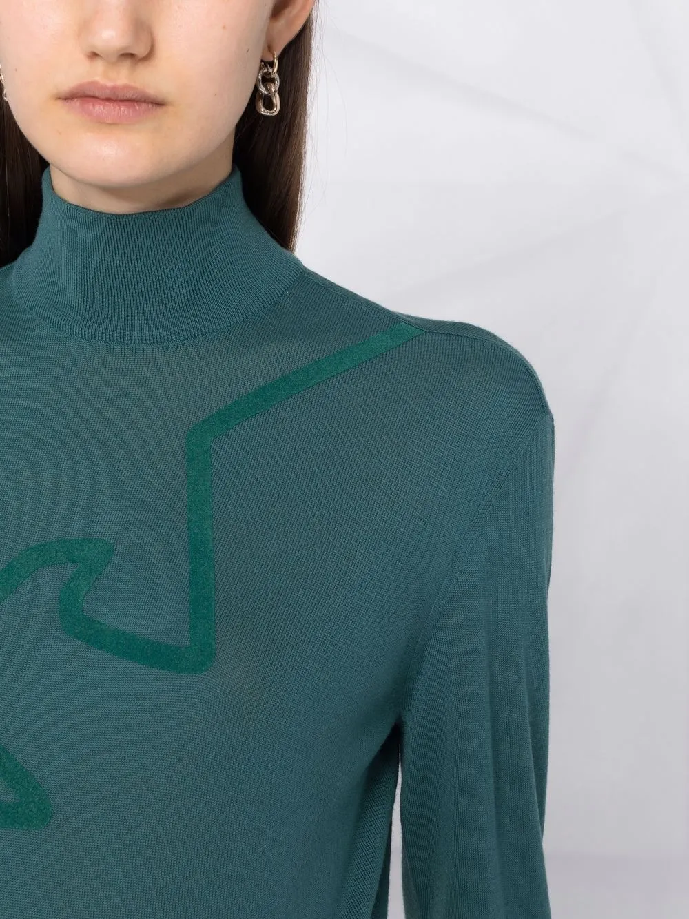 фото Emporio armani топ с высоким воротником