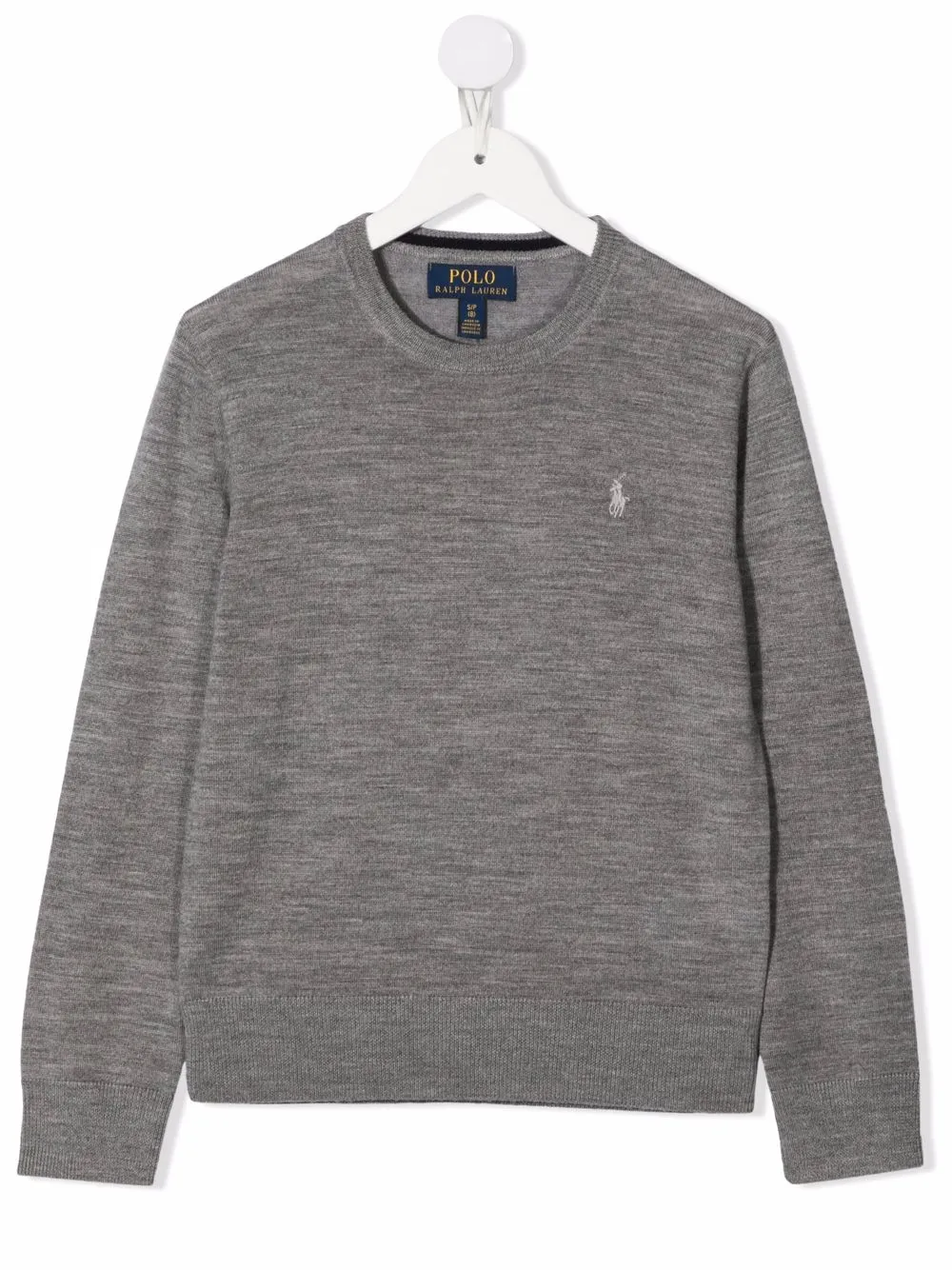 

Ralph Lauren Kids embroidered-logo jumper - Grey