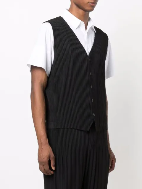 Homme Plissé Issey Miyake plissé-effect waistcoat - FARFETCH