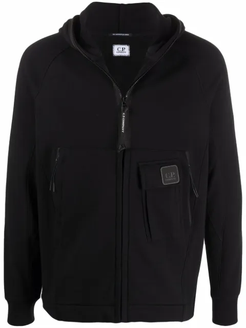 C.P. Company logo-patch zip-up hoodie - FARFETCH C.P. Company logo-patch zip-up Hoodie - Farfetch