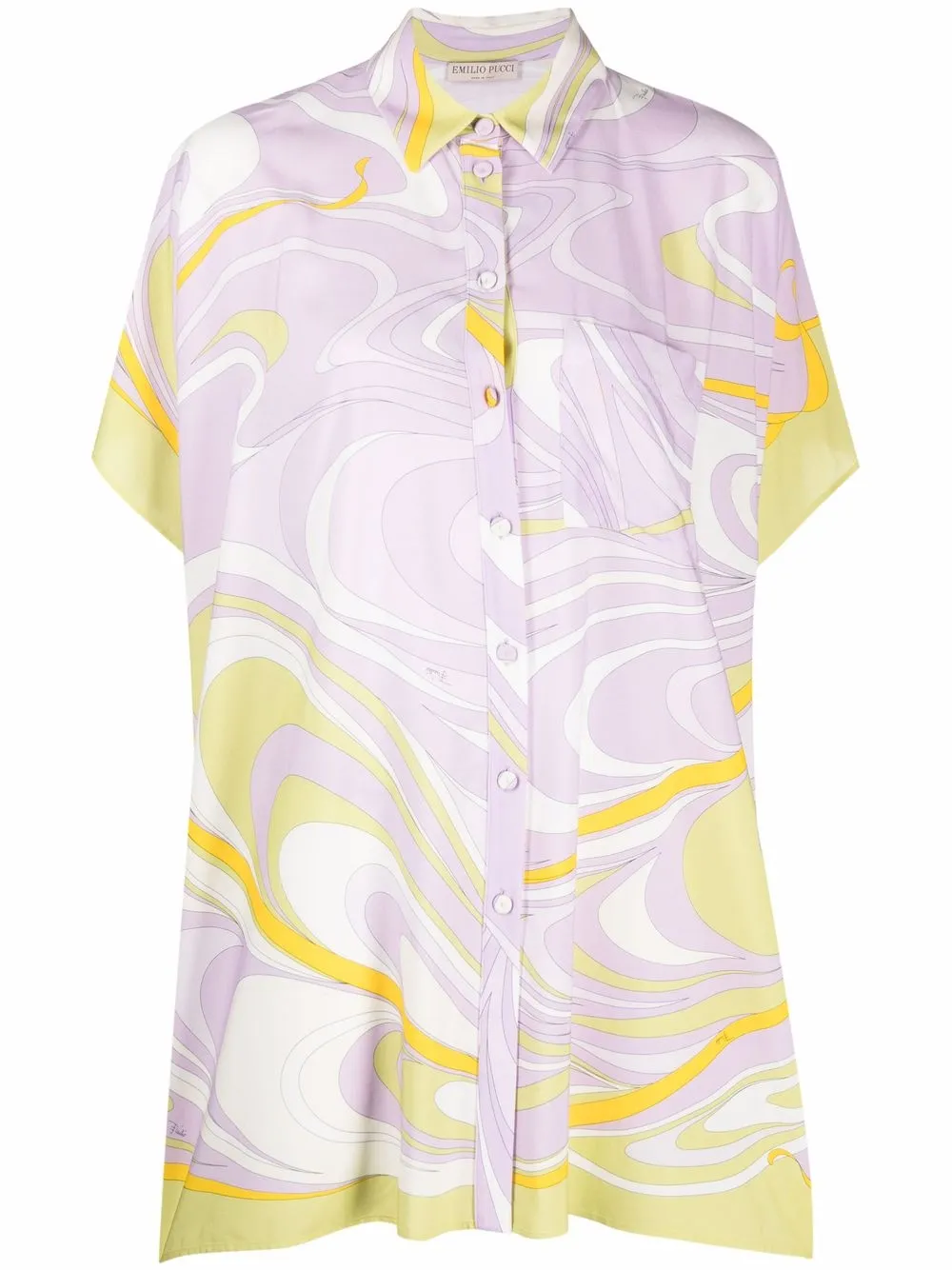 

PUCCI caftán de playa con estampado Onde - Morado