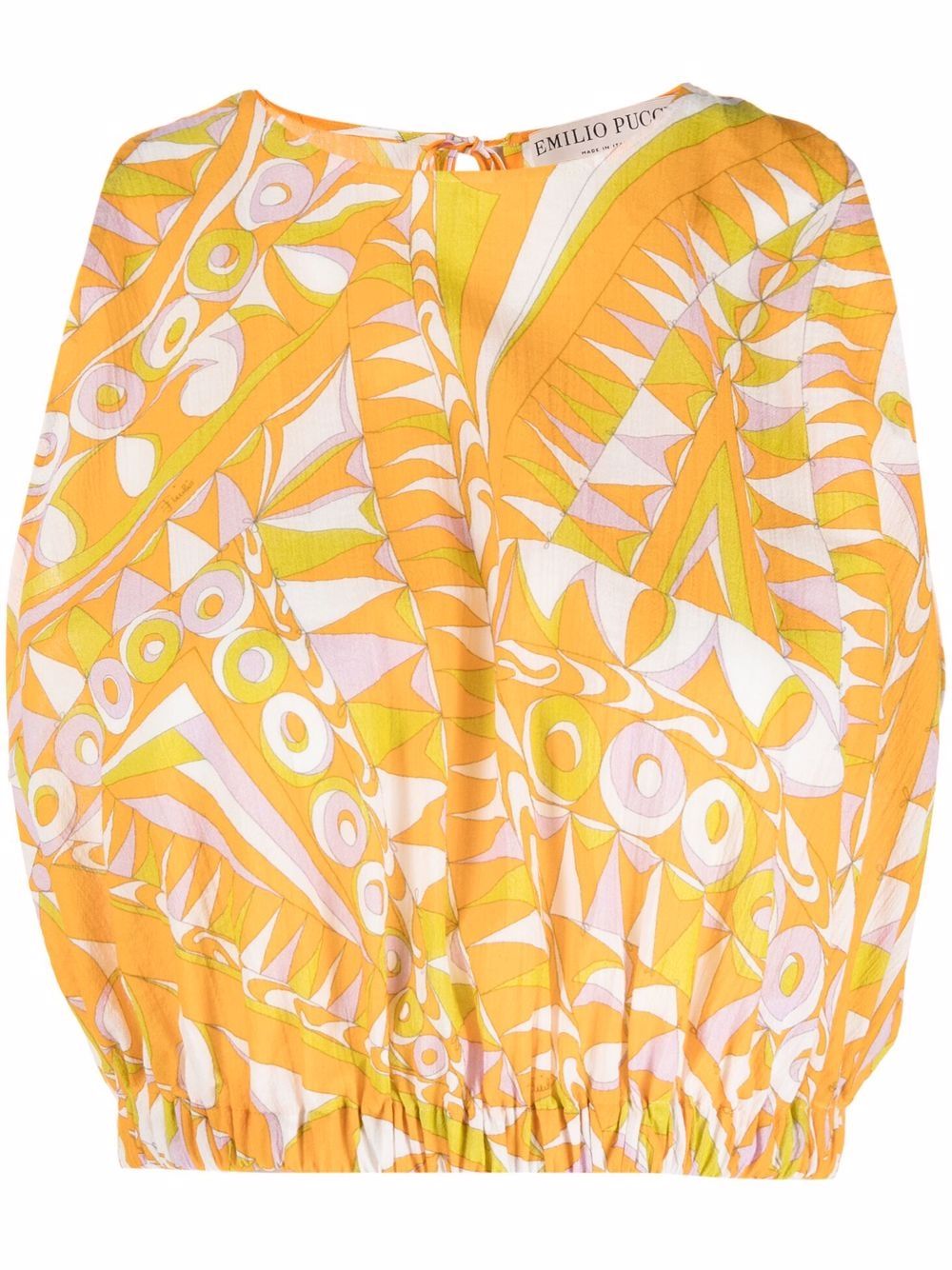 

PUCCI top con estampado Bandierine - Naranja