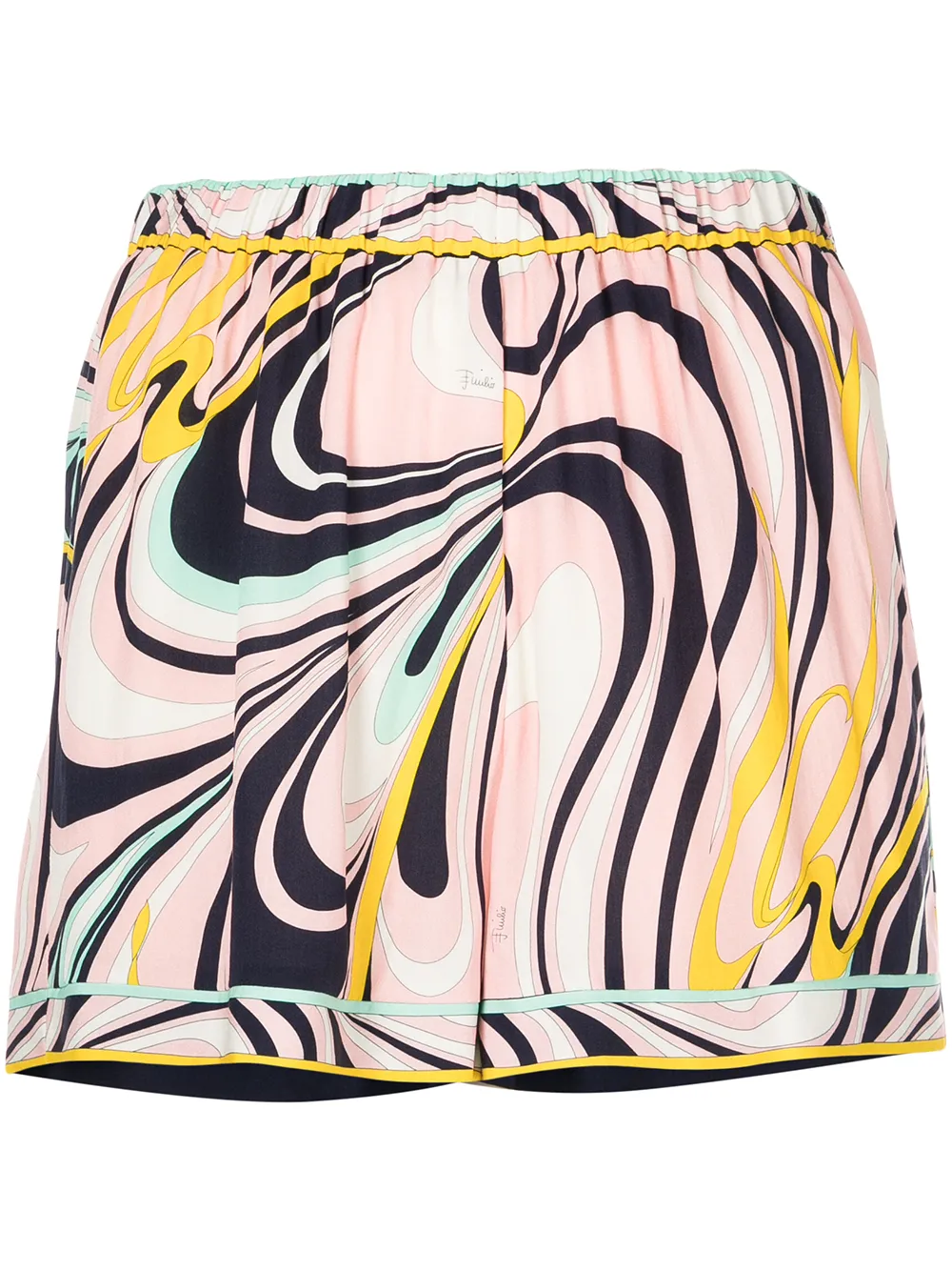 фото Emilio pucci шорты с эластичным поясом и графичным принтом