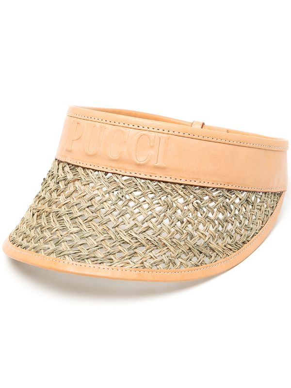 pucci straw visor