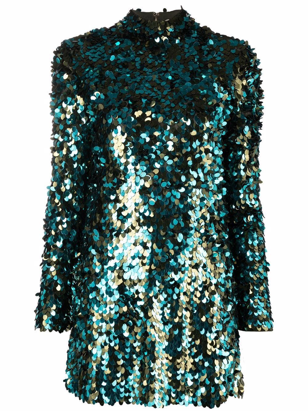 

PUCCI sequinned long-sleeve minidress - Blue