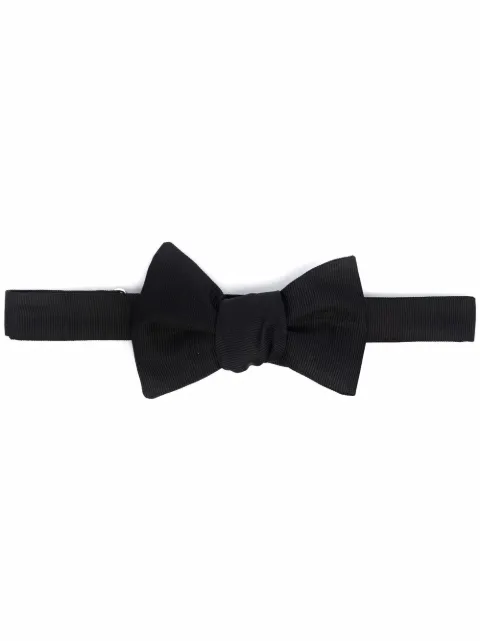 Giorgio Armani fine-ribbed bow tie