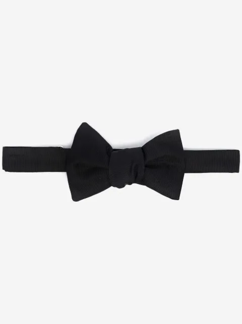 Giorgio Armani fine-ribbed bow tie