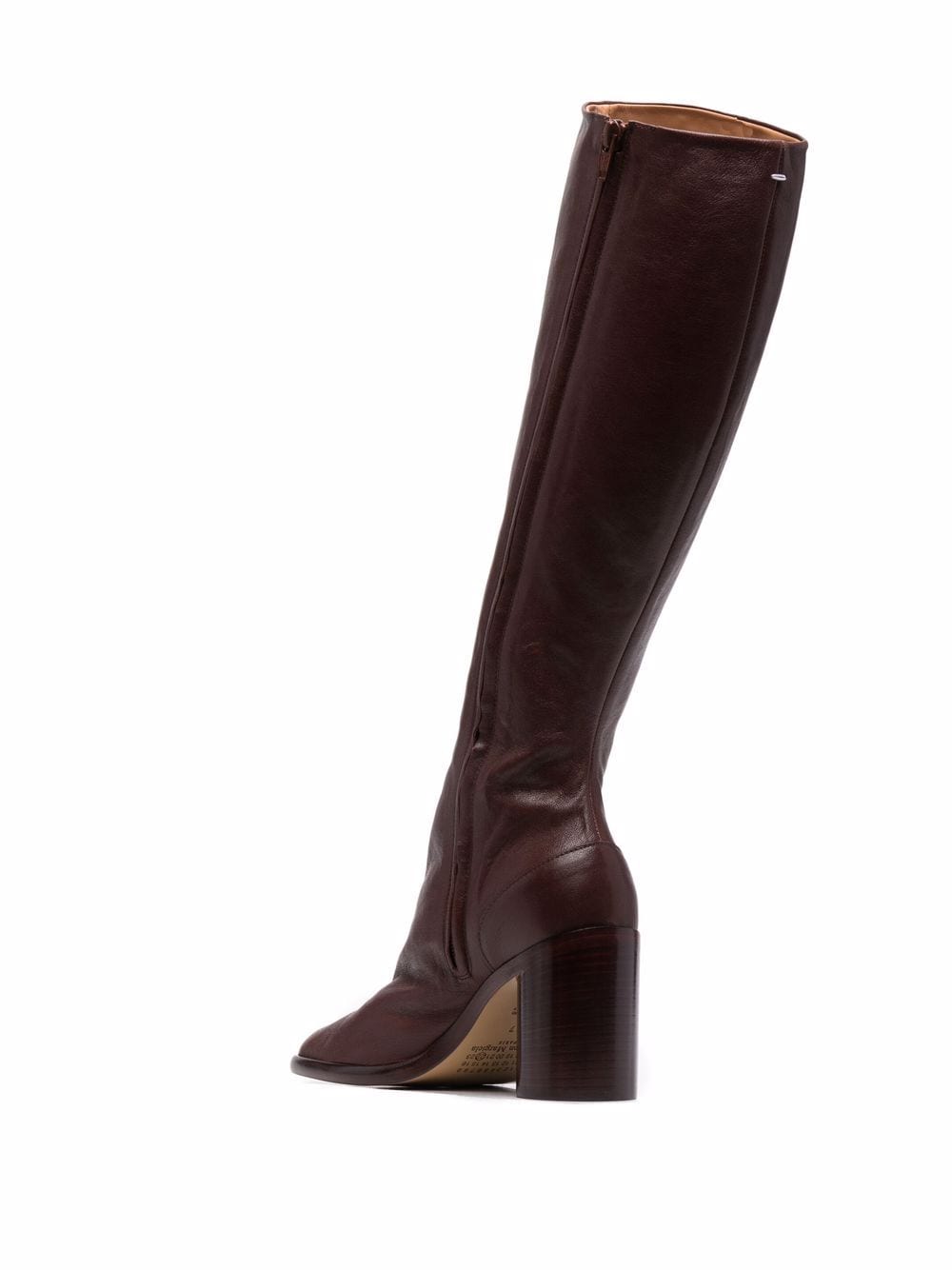Shop Maison Margiela Tabi 80mm Knee-high Boots In Brown
