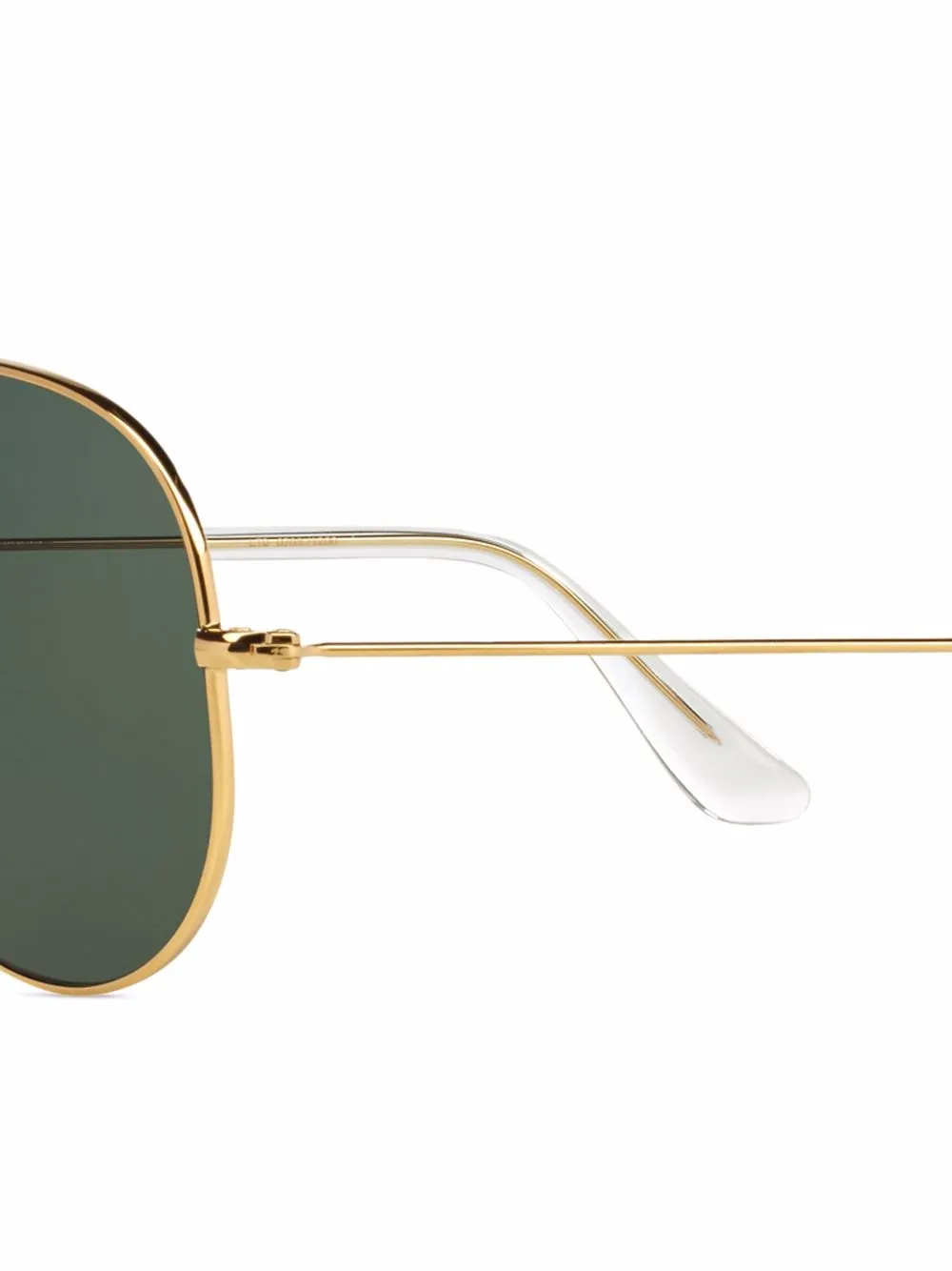  Ray-ban Gold-plated Aviator Sunglasses - Green 