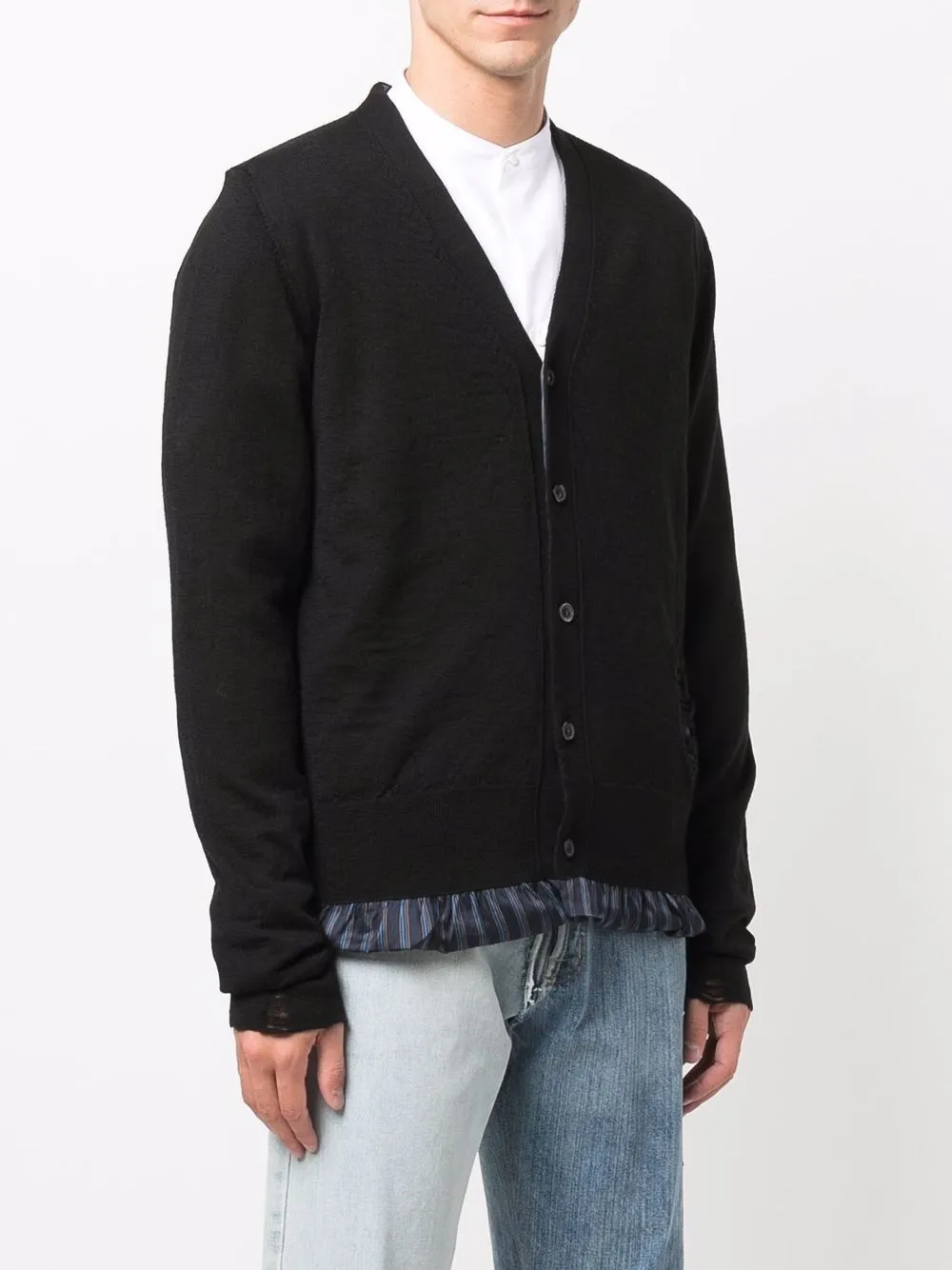 Maison Margiela distressed-detail Knit Cardigan - Farfetch