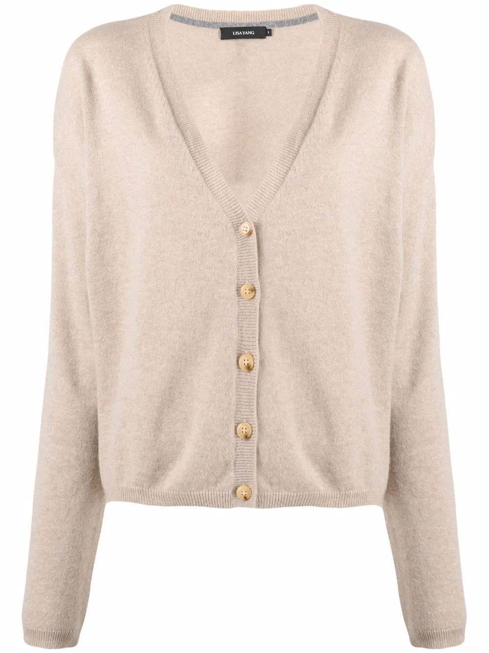 

Lisa Yang button-up cashmere cardigan - Neutrals