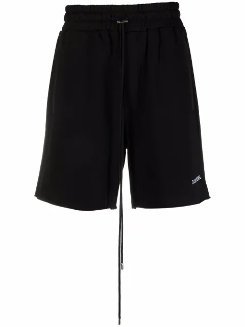 DOMREBEL logo-embroidered track shorts