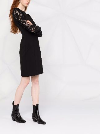 lace embroidered mini dress展示图