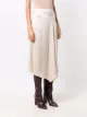 Theory high-waisted draped midi skirt
