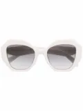 Prada Eyewear Symbole geometric-frame sunglasses - White
