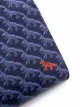 Maison Kitsuné monogram-print leather clutch bag