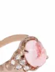 SUSANNAH KING 9kt rose gold Vita morganite diamond signet ring