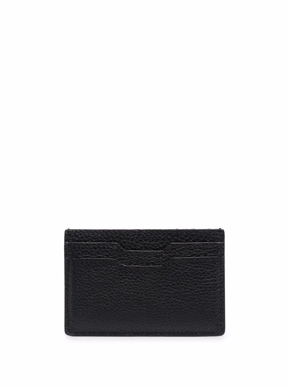 Amiri Logo-print Leather Cardholder In Black | ModeSens