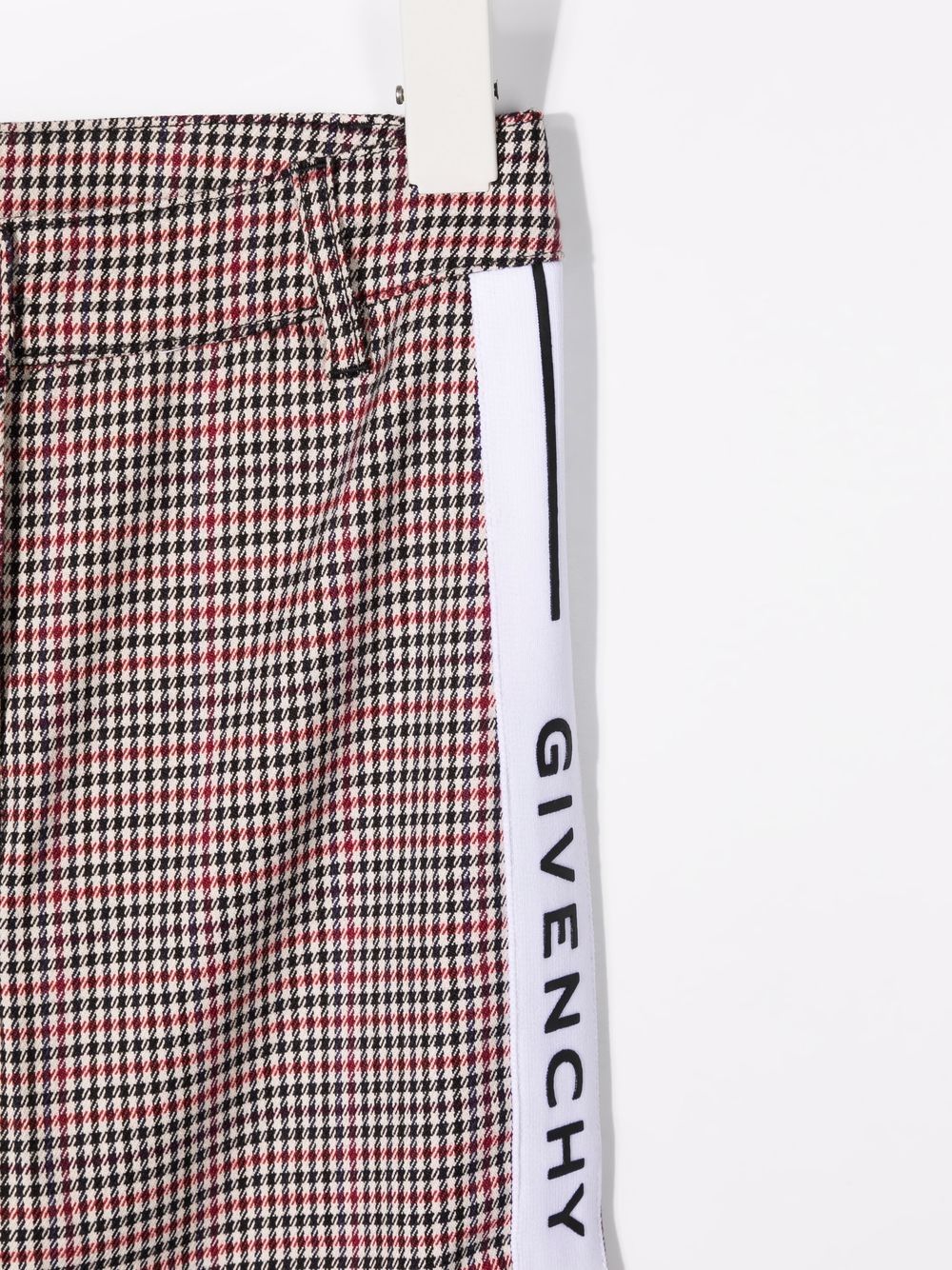 фото Givenchy kids брюки в ломаную клетку с логотипом