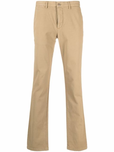 Hackett - mid-rise slim-fit chinos